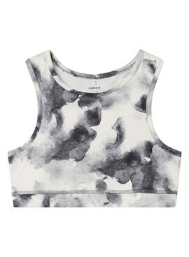 Top Name It Diandra noir et blanc pour fille