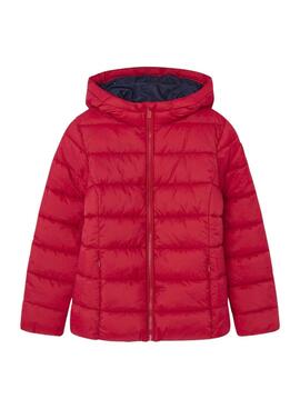 Doudoune Pepe Jeans Vivian Short rouge pour fille