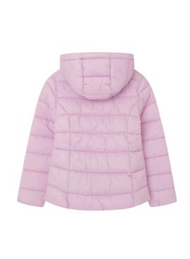 Doudoune Pepe Jeans Vivian Short rose pour femme