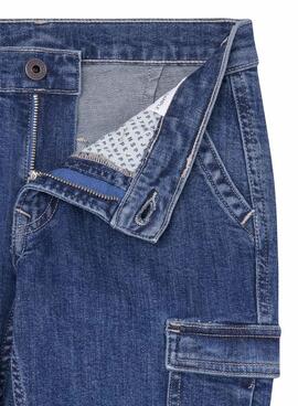 Jean Pepe Jeans Cargo bleu pour garçon