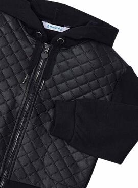 Sweatshirt Mayoral combiné noir pour fille