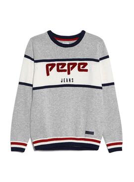 Pull Jeans Pepe Simonn Gris Enfante