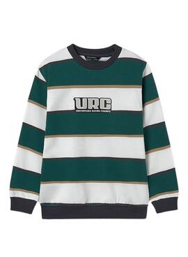 Sweatshirt Mayoral à rayures vertes pour garçon