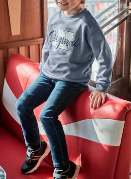 Sweatshirt Mayoral Embossed gris pour garçon