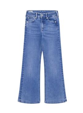 Pantalons Pepe Jeans Slim Fit Flare bleu