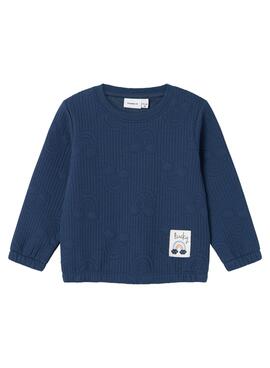 Sweat-shirt Name It Karolina bleu marine pour fille