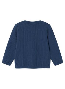 Sweat-shirt Name It Karolina bleu marine pour fille