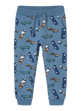 Pantalon de survêtement Name It Kuno bleu pour garçon