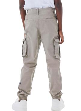 Pantalon Name It Ryan Cargo gris pour garçon