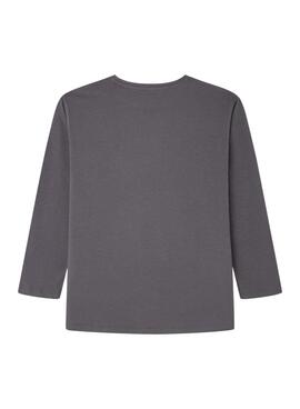 T-shirt Pepe Jeans Tandy gris pour fille