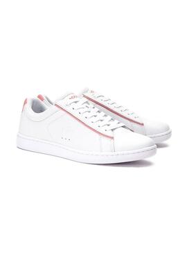 Lacoste carnaby evo femme rose on sale