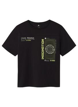 T-shirt Name It Klipper noir pour garçon