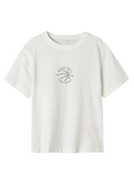 T-shirt Name It Kelfon blanc pour garçon