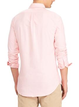 Chemise Polo Ralph Lauren Oxford Rose Homme