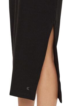 Robe Calvin Klein Jeans Textured noire pour femme