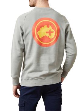 Sweatshirt Altonadock Maps gris pour homme