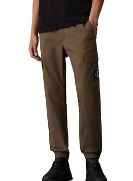 Pantalon Calvin Klein Jeans Cargo vert pour homme