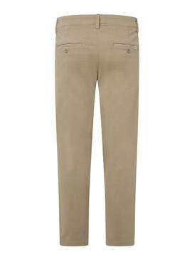 Pantalon chino Pepe Jeans Gymdigo beige pour hommes