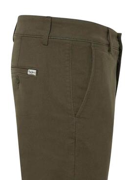  Pantalon chino Pepe Jeans Gymdigo vert pour hommes
