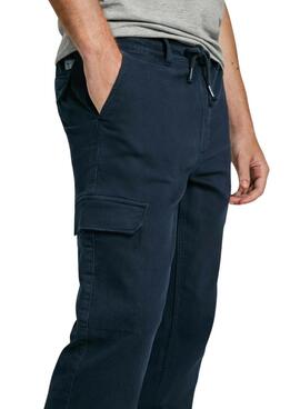 Pantalon Pepe Jeans Gymdigo marine pour homme