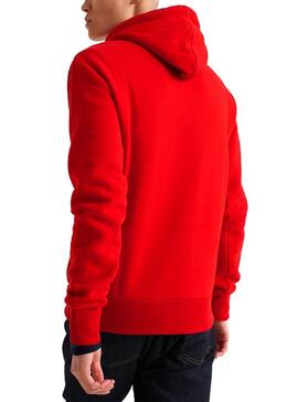 Sweat Superdry Trophy Rouge Homme