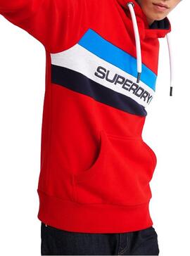 Sweat Superdry Trophy Rouge Homme