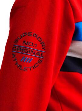 Sweat Superdry Trophy Rouge Homme
