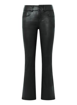 Pantalon Pepe Jeans simili cuir noir pour femme