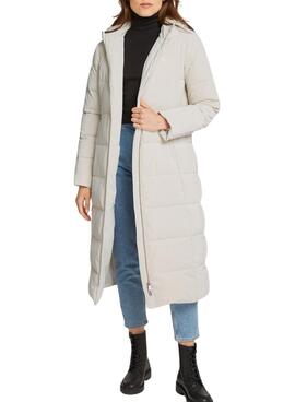Manteau Calvin Klein Jeans Soft Touch blanc pour femme