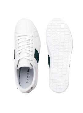 Baskets Lacoste Carnaby Evo Blanc Vert Homme