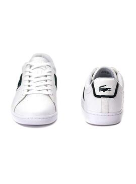 Baskets Lacoste Carnaby Evo Blanc Vert Homme