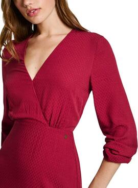 Robe Pepe Jeans Kendall rouge pour femme