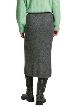 Jupe Pepe Jeans Hailey Grise pour femme