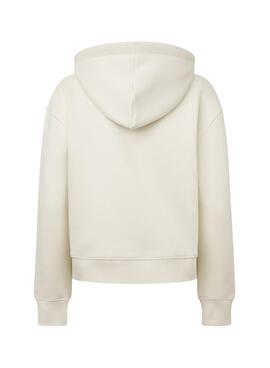 Sweatshirt Pepe Jeans Frida beige pour femme