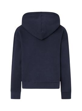 Sweatshirt Pepe Jeans Frida bleu marine pour femme