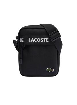 Sac camera Lacoste Logo Noir pour homme