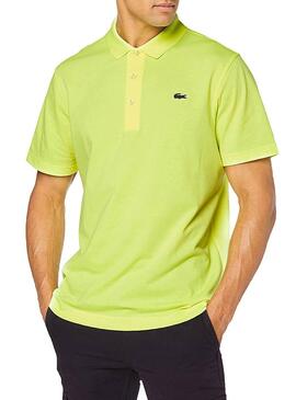 Polo Lacoste Sport L1230 Jaune Lima Pour Homme