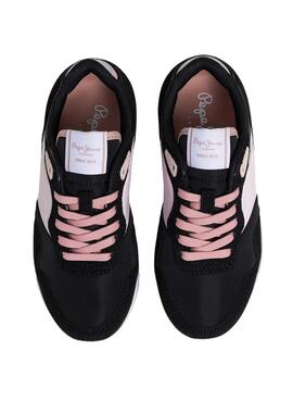 Baskets Pepe Jeans London Colors Noir pour fille