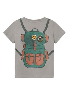 T-shirt Name It Lucas Esprit Voyageur Gris pour garçon