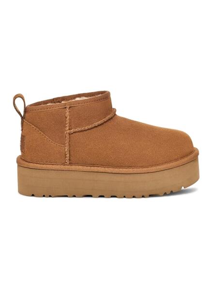Bottes UGG Mini Platform Marron pour garcon et fille