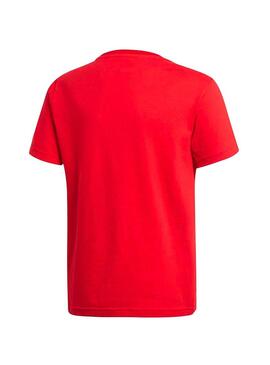 T-Shirt Adidas Trefoil Rouge