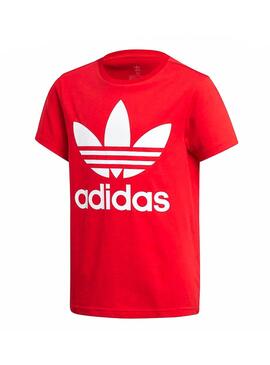 T-Shirt Adidas Trefoil Rouge