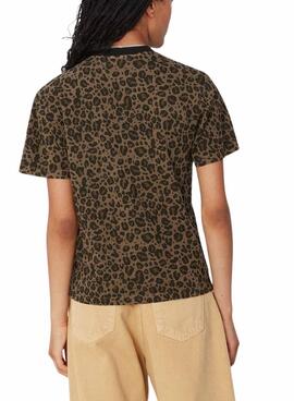 T-shirt Carhartt Leo Marron pour homme
