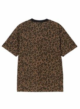 T-shirt Carhartt Leo Marron pour homme