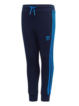 Survêtement Adidas Crew Set Bleu Enfante