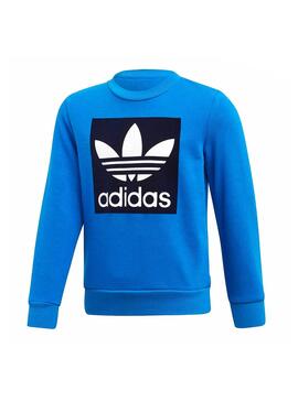 Survêtement Adidas Crew Set Bleu Enfante