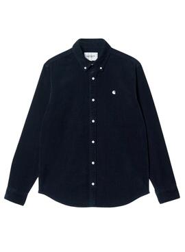 Chemise Carhartt Madison Cord Bleu Marine pour homme