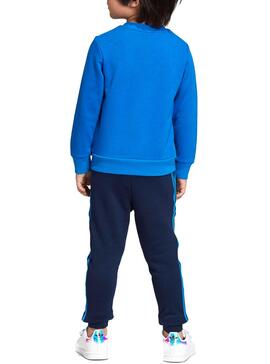 Survêtement Adidas Crew Set Bleu Enfante