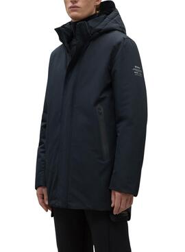 Veste Ecoalf Parko Noir pour homme
