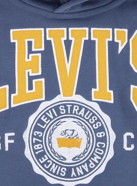 Sweat à capuche Levis Sporty Bleu pour garçon